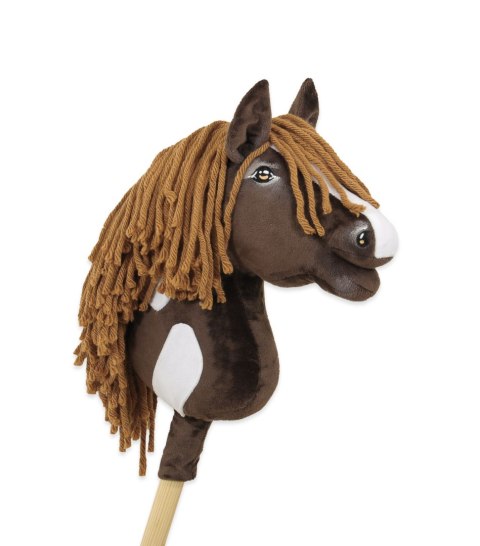 Hobby Horse Mały koń na kiju Premium - western ciemnogniady z ciemną grzywą A4 Hobby Horse Mały koń na kiju Premium - western ciemnogniady z ciemną grzywą A4