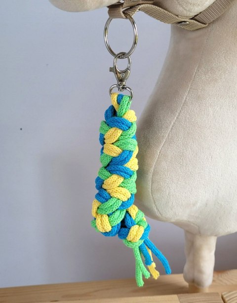 Uwiąz dla Hobby Horse ze sznurka - jasny zielony/ turkus/ żółty Uwiąz dla Hobby Horse ze sznurka - jasny zielony/ turkus/ żółty