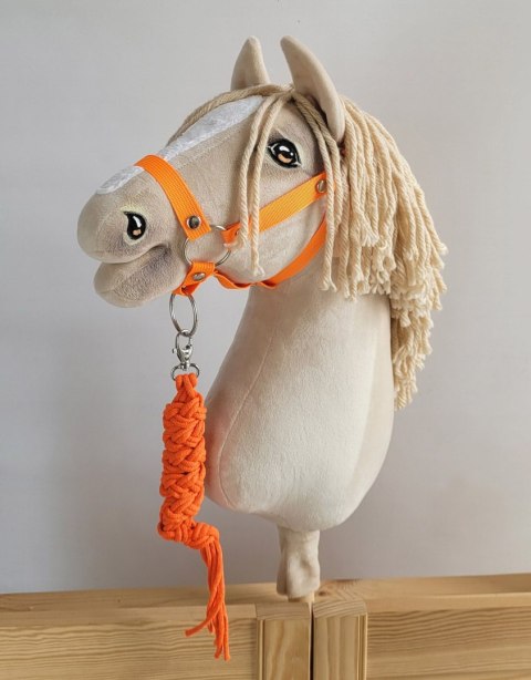Zestaw do Hobby Horse: kantar A3 + uwiąz ze sznurka - neon-orange Zestaw do Hobby Horse: kantar A3 + uwiąz ze sznurka - neon-orange