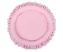 Gniazdko z falbanką - różowe