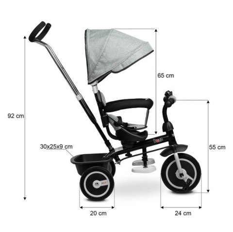 ROWEREK 3-KOŁOWY BUZZ GREY ROWEREK 3-KOŁOWY BUZZ GREY