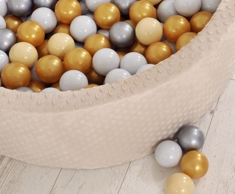 Suchy basen minky H-30 cm z piłkami 200szt.- beżowy Suchy basen minky H-30 cm z piłkami 200szt.- beżowy