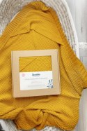 OTULACZ Z KAPTURKIEM 100% BAMBOO GIFT MUSZTARDOWY