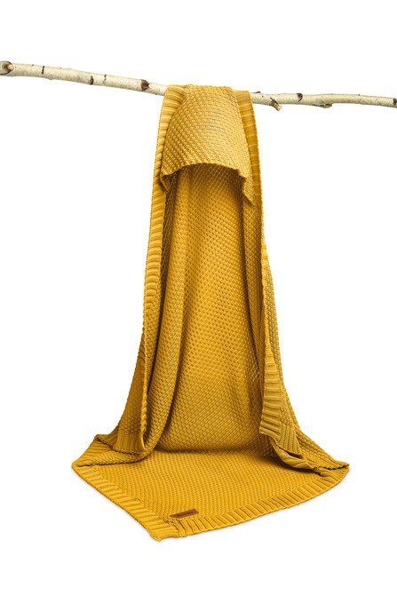 OTULACZ Z KAPTURKIEM 100% BAMBOO GIFT MUSZTARDOWY OTULACZ Z KAPTURKIEM 100% BAMBOO GIFT MUSZTARDOWY
