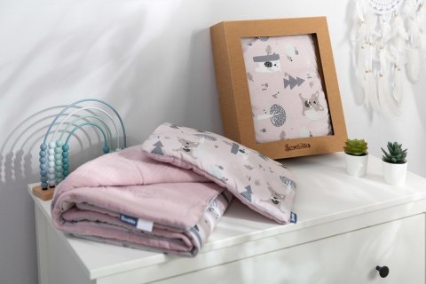 KOMPLET BAWEŁNA-MUŚLIN OPAK. POLANA RÓŻOWY KOMPLET BAWEŁNA-MUŚLIN OPAK. POLANA RÓŻOWY