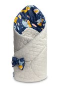 ROŻEK VELVET GRANATOWY LISKI 75x75