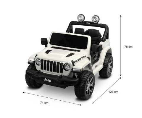 TERENOWY POJAZD NA AKUMULATOR JEEP RUBICON WHITE