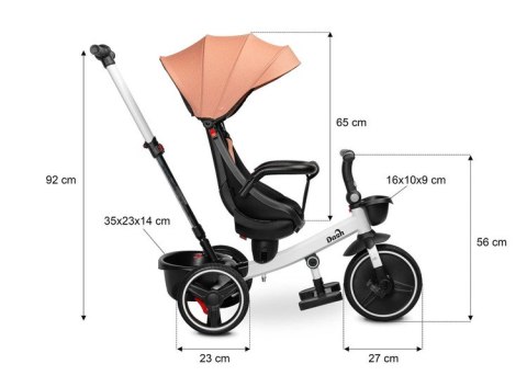 ROWEREK 3-KOŁOWY DASH PINK ROWEREK 3-KOŁOWY DASH PINK