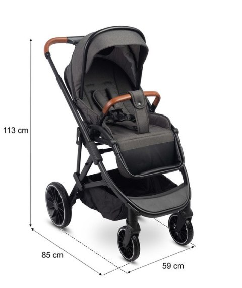 WÓZEK SPACEROWY RATIO DARK GREY WÓZEK SPACEROWY RATIO DARK GREY