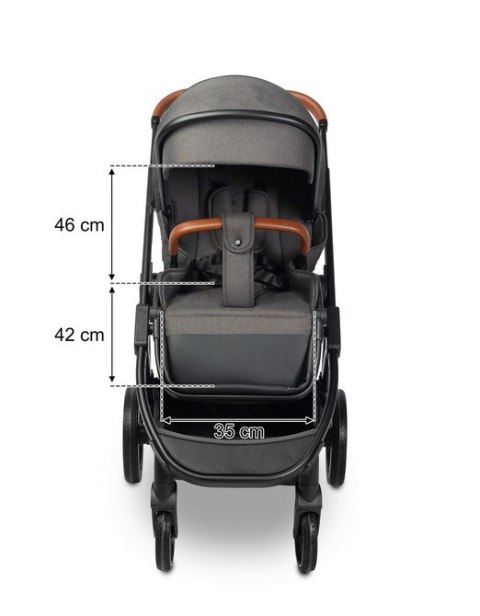 WÓZEK SPACEROWY RATIO DARK GREY WÓZEK SPACEROWY RATIO DARK GREY
