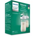 SCY933/02 BUTELKA SZKLANA RESPONSYWNA NATURAL 2x240ml