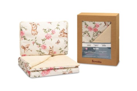 KPL. BAWEŁNA-MUŚLIN OPAK. ROMANTYCZNY OGRÓD ECRU